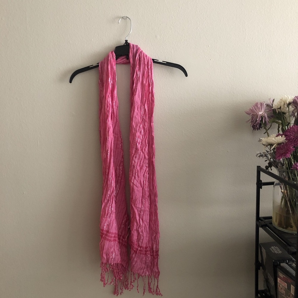 Limited Too Barbie pink scarf